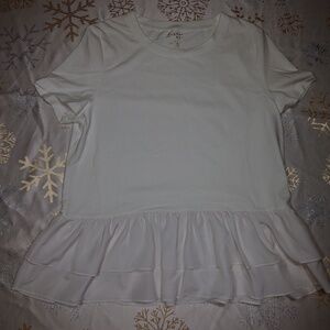 Kate Spade Flounce Tee, Broome Street Collection. NWT